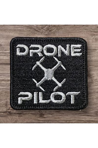 Ex Patch Dronă Logo Pilot Patch Peç Crest 6 X 5,5 Cm