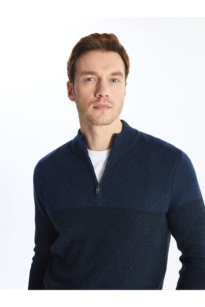 LC Waikiki Ανδρικό πλεκτό πουλόβερ με μακρυμάνικο γιακά