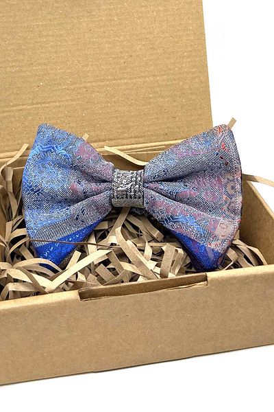 Kravatkolik Bow Tie P1962 - Multicolor Shawl Pattern Patchwork