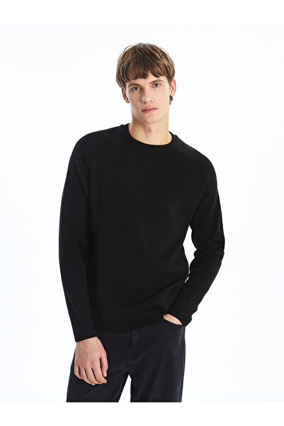 LC Waikiki Ανδρικό πλεκτό πουλόβερ με μακρυμάνικο λαιμόκοψη - W4ba27z8