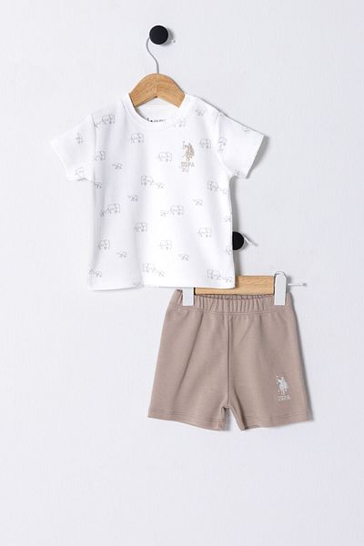 U.S. Polo Assn. BAZA. Polo Assn. Set pentru copii alb pentru bebelusi