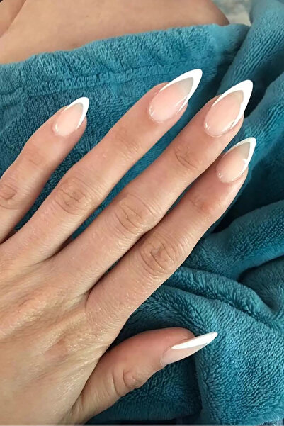 Vitastyle 12'Lİ ŞEFFAF RENK FRENCH MODEL YAPIŞTIRICILI TAKMA TIRNAK SETİ