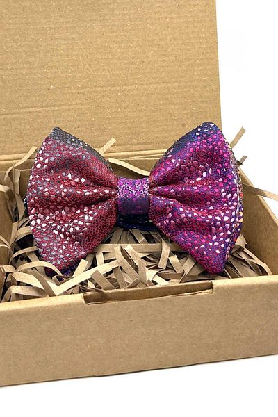 Kravatkolik Bow Tie P1933 - Patchwork with Multicolor Motif Pattern