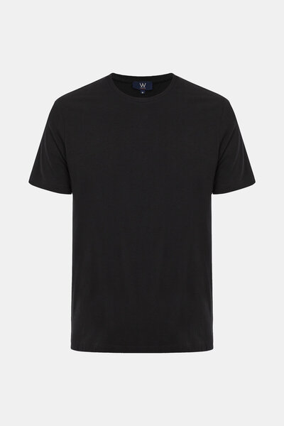 W Collection Black Crew Neck T-Shirt
