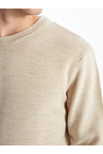 LC Waikiki Ανδρικό πλεκτό πουλόβερ με μακρυμάνικο λαιμόκοψη