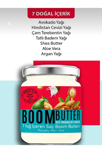 PROCSIN Boom Butter Nourishing and Moisturizing Hair Care Oil Containing 7 Oils 190 ml