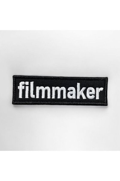 Ex Patch Siyah Zemin Filmmaker Yazılı Patch - 10x3 Cm