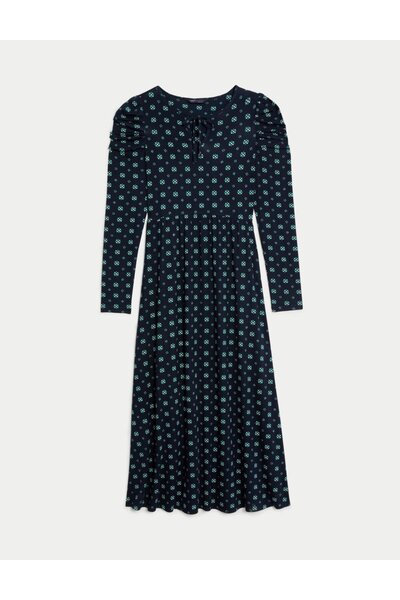 Marks & Spencer Uzun Kollu Midi Örme Elbise