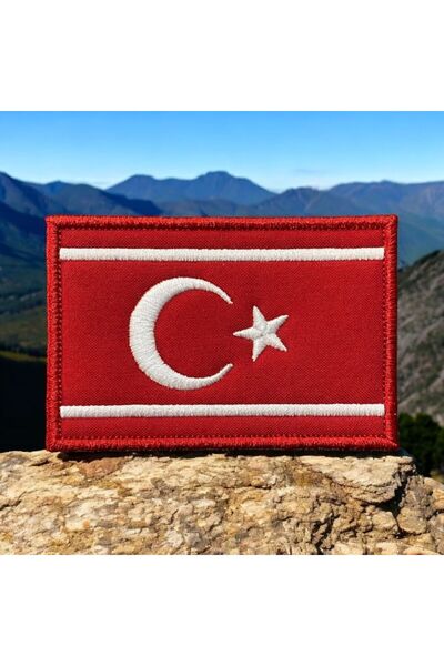 Ex Patch Mesket Ahıska Türkleri Bayrağı Arması Peçi Nakış 8 X 5 Cm