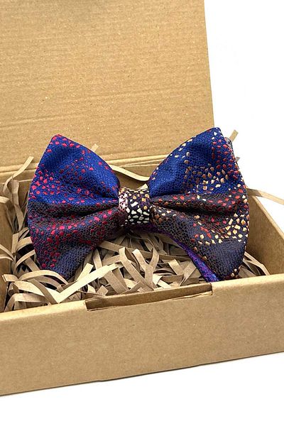 Kravatkolik Bow Tie P1923 - Multicolor Motif Pattern Patchwork