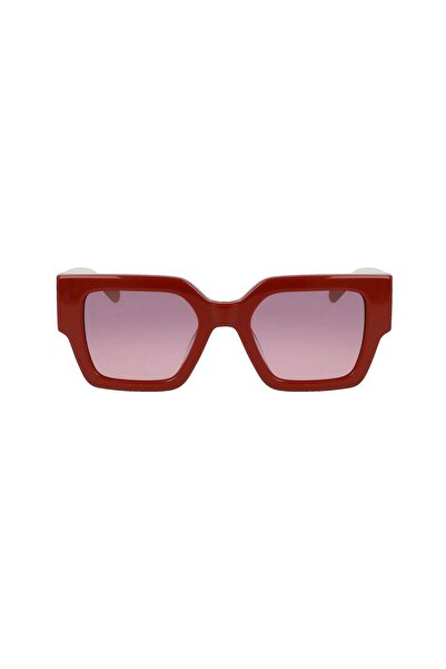 Calvin Klein Jeans Ckj 22638S 671 51 Women's Cat Eye Red Bone Sunglasses