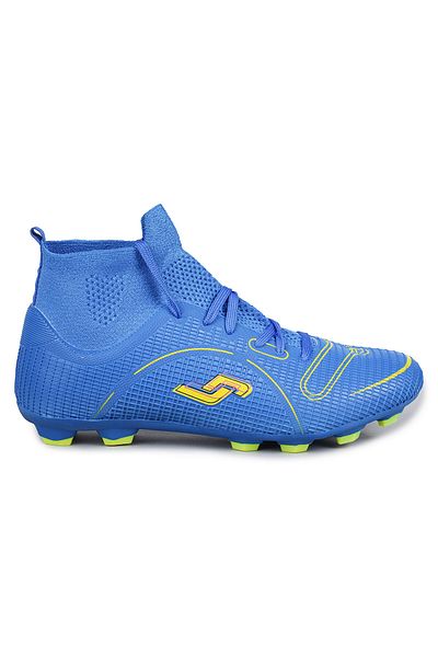 Jump 30201 Albastru Albastru Galben Detaliu Turf Astroturf Sosete Crampon Pantofi de fotbal