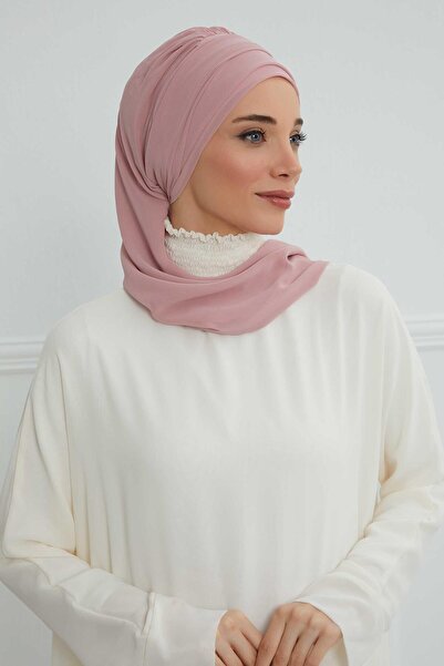 Aisha's Design Design Chiffon Ready-To-Wear Turban with Gold Accessories, Ht-11, Dark Green