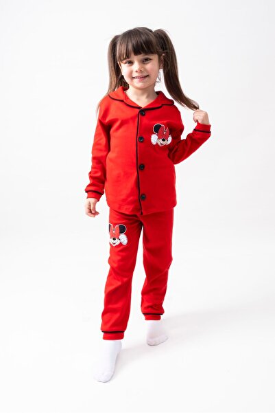 dolaş kids MİCKEY BASKILI KIZ ÇOCUK PİJAMA TAKIMI