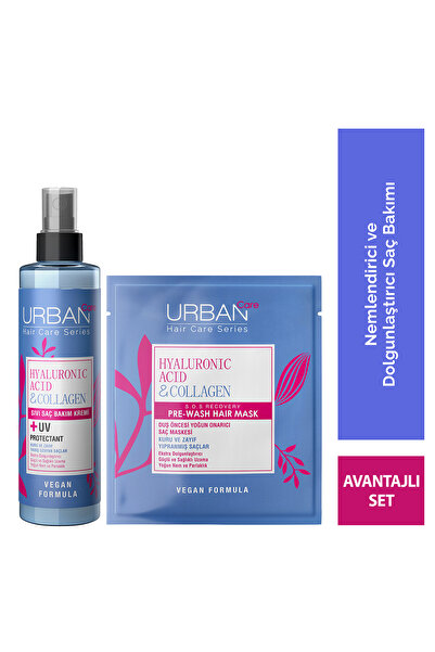 Urban Care Hyaluronik Asit & Kolajen Kuru ve Cansız Saçlara Özel Sıvı Krem ve...