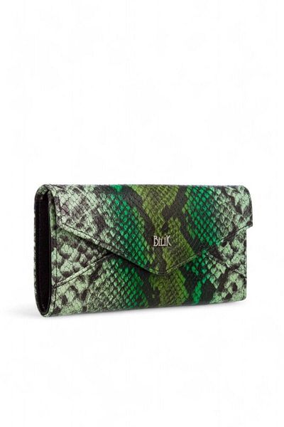 Bilik Deri Green-Snake Women's Wallet Bsh 3071