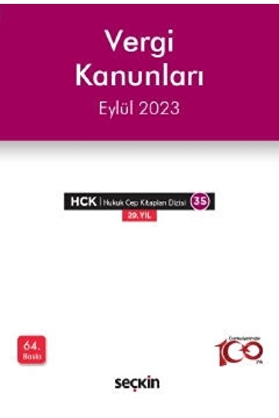 Seçkin Yayıncılık Vergi Kanunları Eylül 2023/