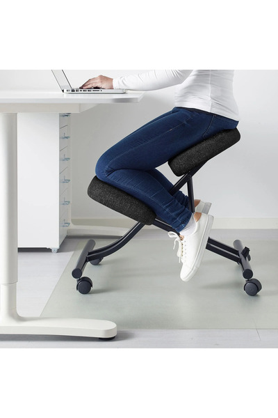 IKEA Diz destekli çalışma sandalyesi, gunnared siyah-gri, Ev ve Ofis kullanımına uygundur