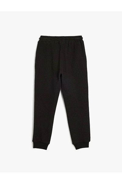 Koton Basic Cotton Sweatpants - Tie Waist and Pocket Detail