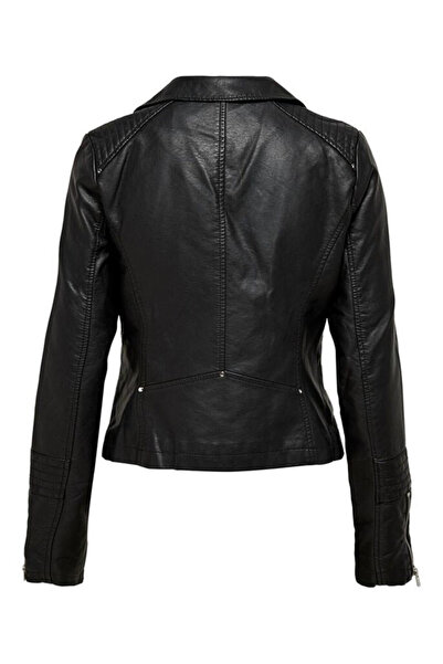 ONLY Γυναικείο δερμάτινο παλτό και μπουφάν Onlgemma Faux Leather Biker Otw No...
