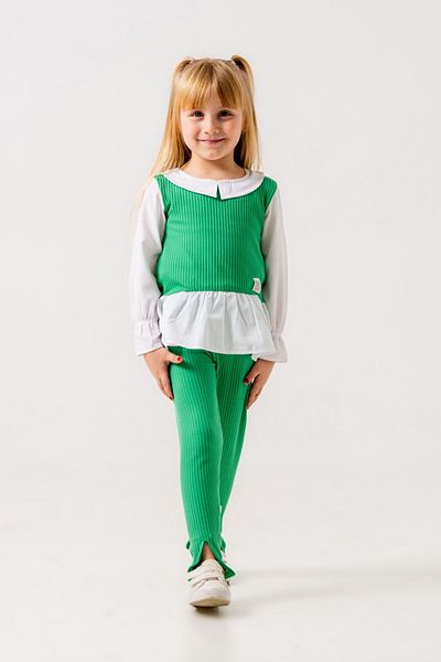 HAUSEkids 6-9 Years New Zarala Girl's Suit -Benetton Green