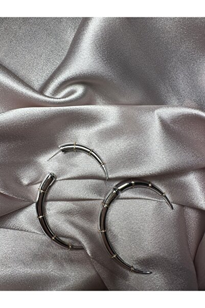 Pao Rosa Marka Model Tasarım Silver Küpe