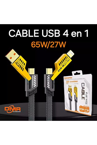asfteknoloji Yüksek Kalite Değiştirilebilir Uçlu 4 in1 65w/27w 5amper 1.5m