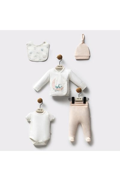 Moi Noi Organic 5-Piece Baby Hospital Discharge Set Mnb2045