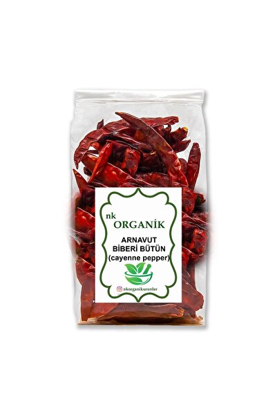 nk organik Arnavut Biberi Bütün (cayenne pepper) 50gr