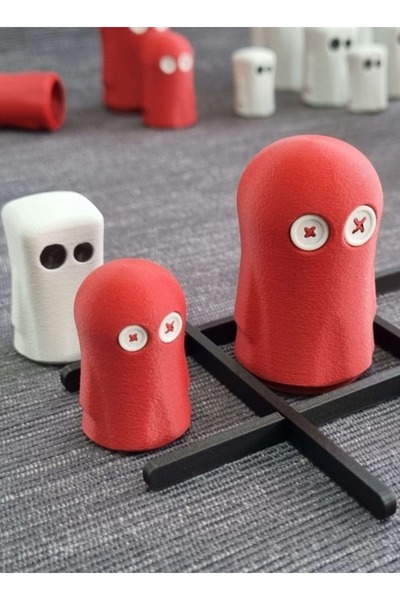 3D Brothers لعبة لوحة XO - لعبة Tic Tac Toe Big Eats Small Ghost Edition، ألع...