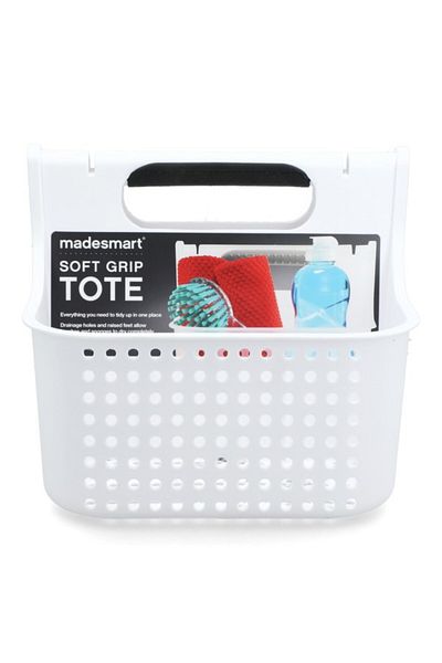 Madesmart Soft Grip Kitchen Sponge Tote with Drainage Holes