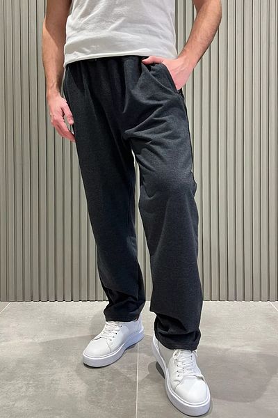 MİSHAR İTALİA Ανδρικό φούτερ Anthracite Straight Leg