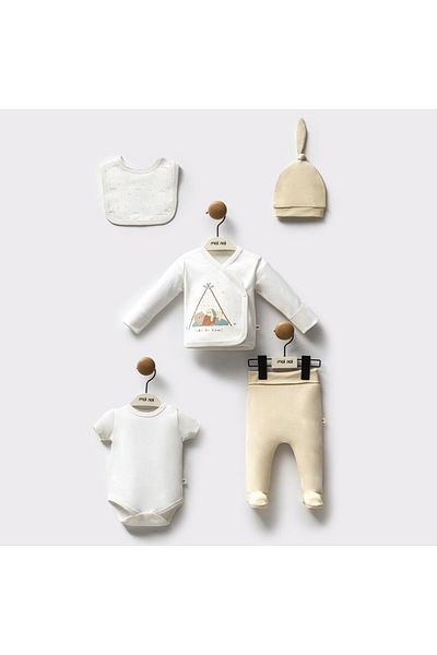 Moi Noi Organic 5-Piece Baby Hospital Discharge Set Mnb2047