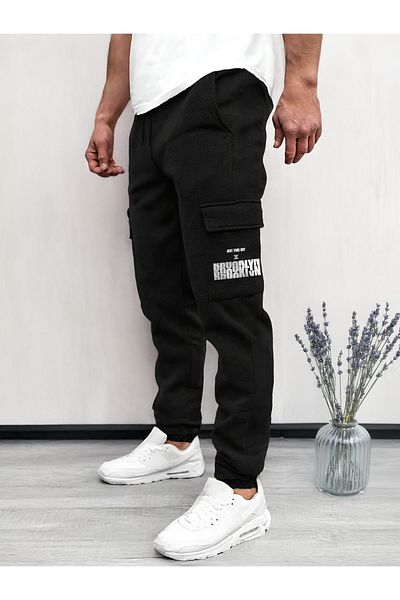 De Carte Φούτερ Just Take Act Brooklyn με στάμπα Cargo Pocket κανονική εφαρμογή