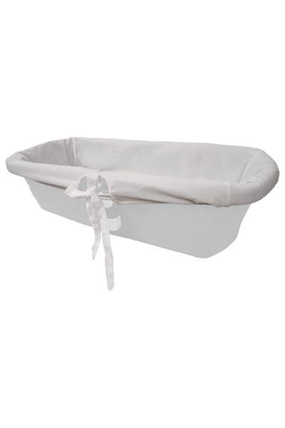 Bumble & Bird - غطاء سرير الأطفال المحمول - أبيض