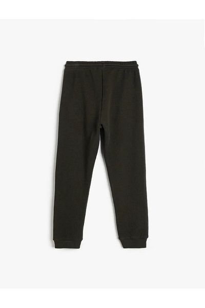 Koton Βαμβακερό Basic Sweatpants - Δεμένη μέση και λεπτομέρεια τσέπης