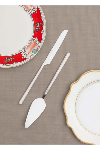 The Mia Bianco Silver Cake Serving Set - 2 Pieces Ckb0249