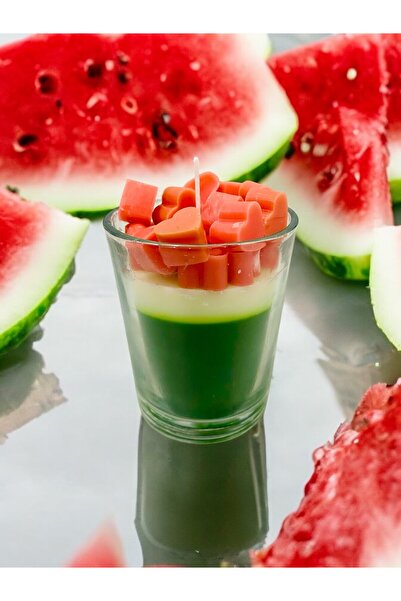 Şans Sevgililer Günü Karpuz Temalı Kokulu Soyawax Mum