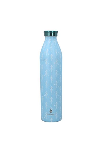 manna Tree Printed Modern Stainless Steel Travel Friendly Water Bottle 946ml