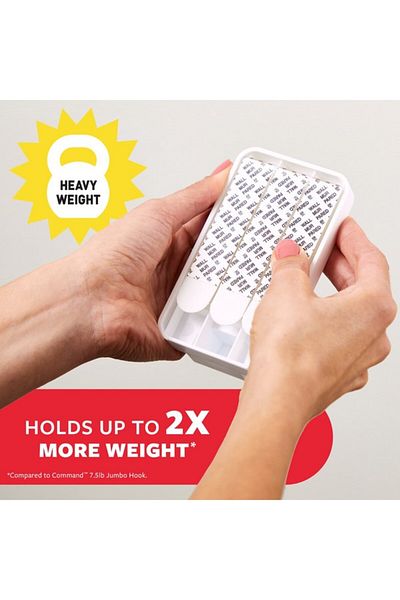 COMMAND Damage-Free Self-Adhesive Plastic Hook X-Large