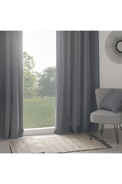 Atmosphera 8-Eyelet Tim Insulating Polyester Standard Curtain 140 x 260cm