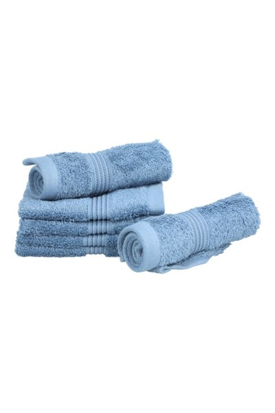 REVE 6-Piece Pima Ultra Soft and Highly Absorbent Cotton Towel Set 30 x 30cm
