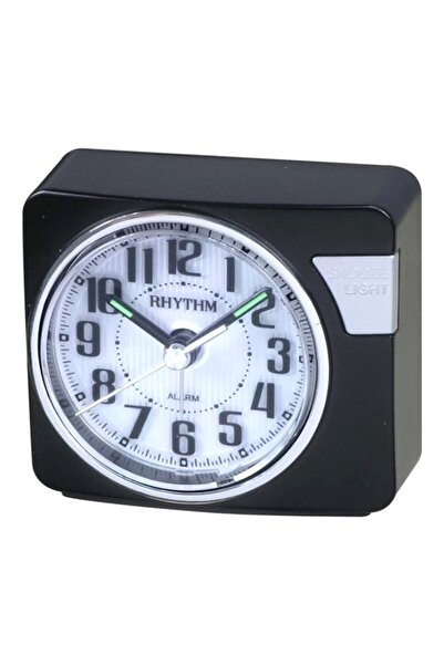 Rhythm Value Added Silky Move Quartz Analog Alarm Clock with Snooze Function