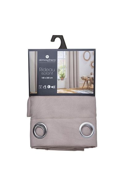 Atmosphera Isa Insulating Curtain 140 x 260cm