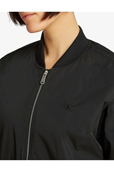 Calvin Klein LONG BOMBER Kadın Siyah Ceket J20J224702-BEH