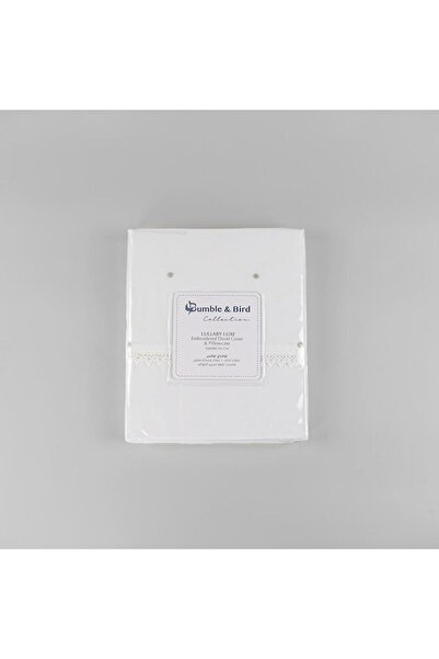 Bumble & Bird - غطاء لحاف وغطاء وسادة مطرز لسرير الأطفال - رمادي