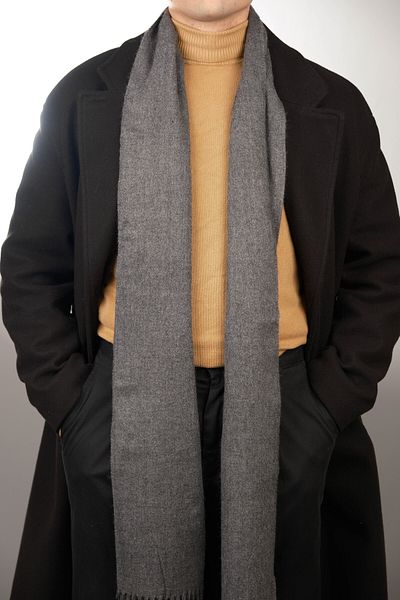 Jack Ferrero Unisex Black Fleece Scarf Shawl Camisole