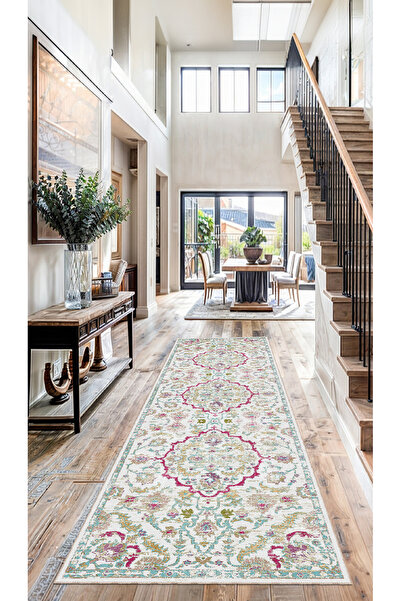 BigArts Home Modern Bohem Desenli Renkli Kaymaz Taban Salon Mutfak Yolluk ve ...
