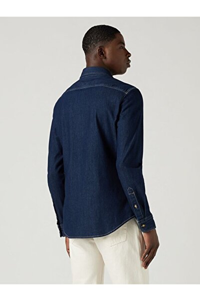 Levi's Men's Dark Indigo Shirt - Battery Housemark 86625-0051