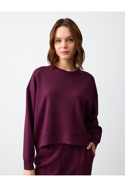 Jimmy Key Sumac Relaxed Fit Crew Neck Long Sleeve Knitted Sweatshirt